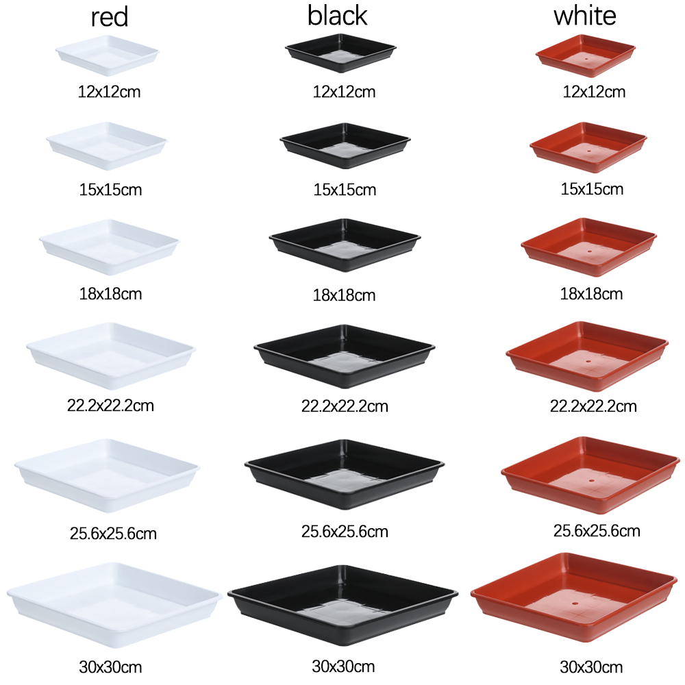 Drip Tray Saucer - 1Pcs Plastic Flower Pot Square Plastic