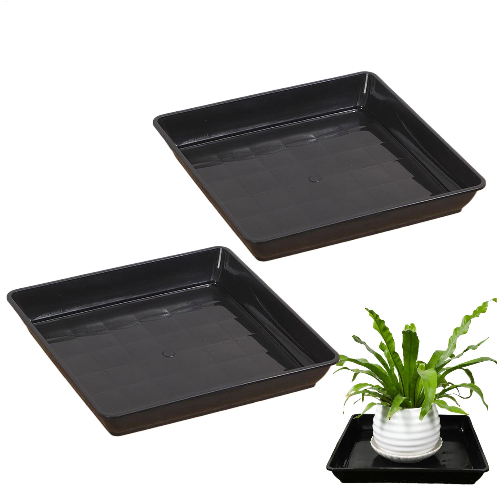 Drip Tray Saucer - Flower Pot Trays 2Pcs/set Garden square
