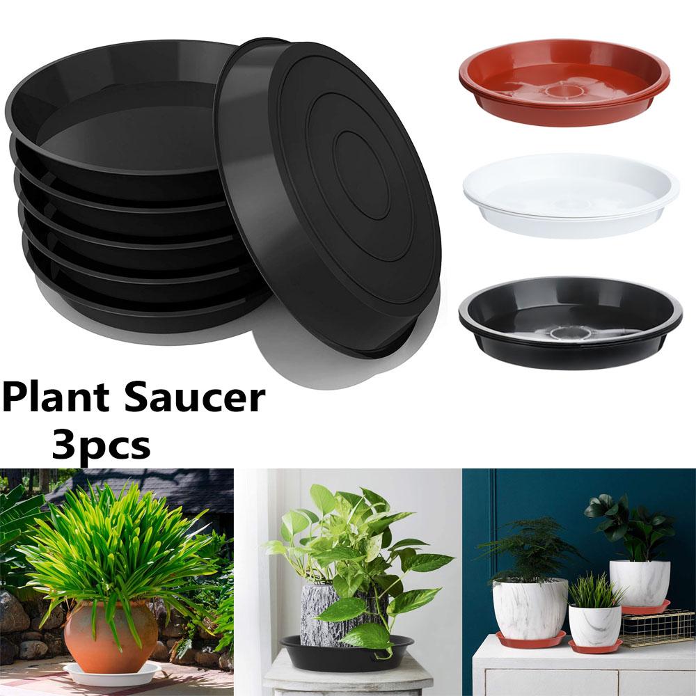 3Pcs Round Shaped Plant Trays  - огляд і ціна Drip Tray Saucer