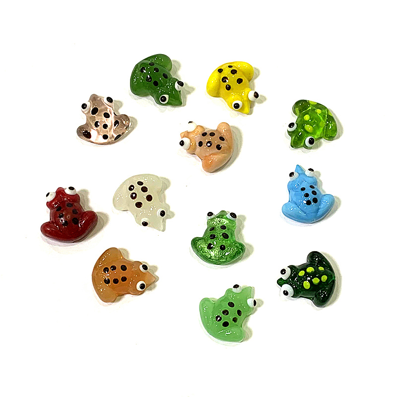 2pcs Mini Glass Frog Figurine  - огляд і ціна Bonsai Garden Chinese Garden