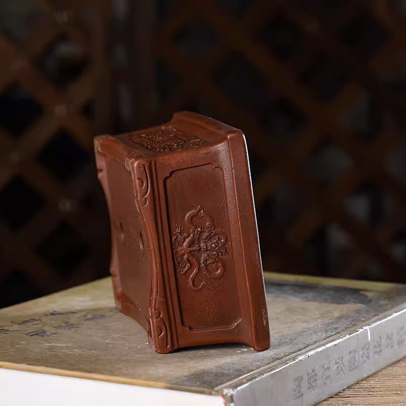 Purple Sand Carved Rectangle B - огляд і ціна Bonsai Garden Chinese Garden