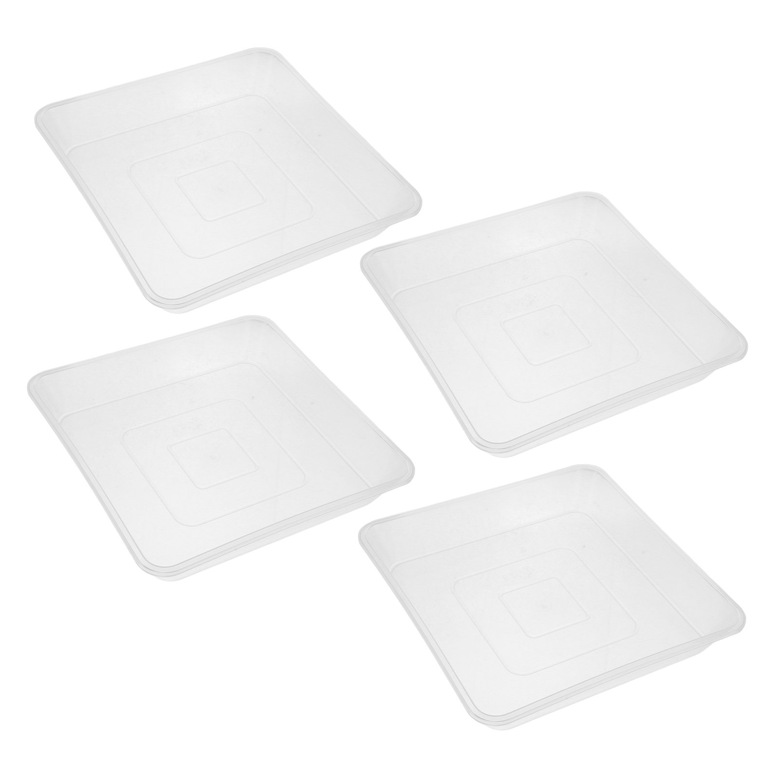 4Pcs Square Clear Plant Saucer - огляд і ціна Drip Tray Saucer