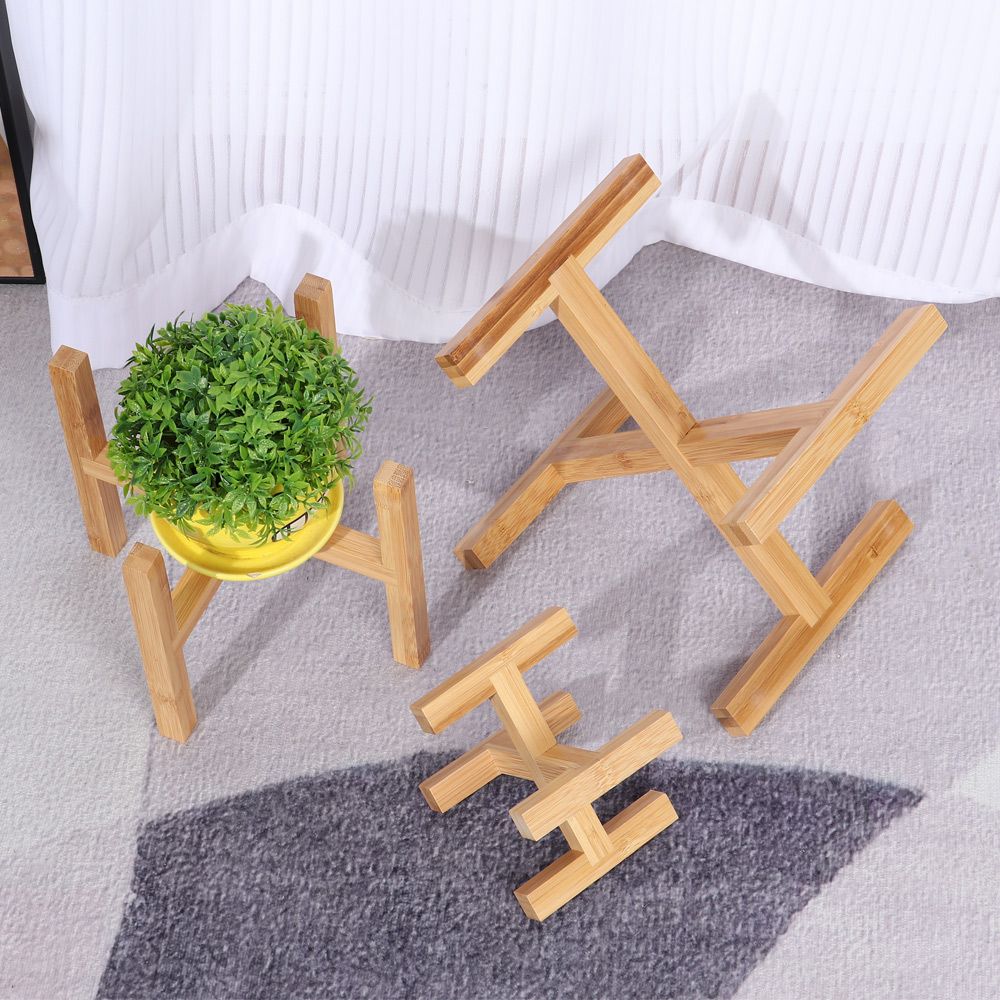 Wood Flowerpot Holder Floor-St - огляд і ціна Bonsai Garden Display Stands