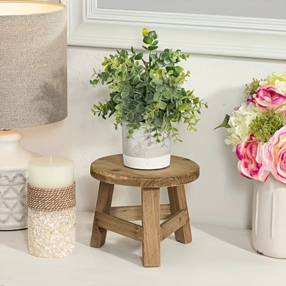 Mini Wooden Stool Flower Displ - огляд і ціна Bonsai Garden Display Stands