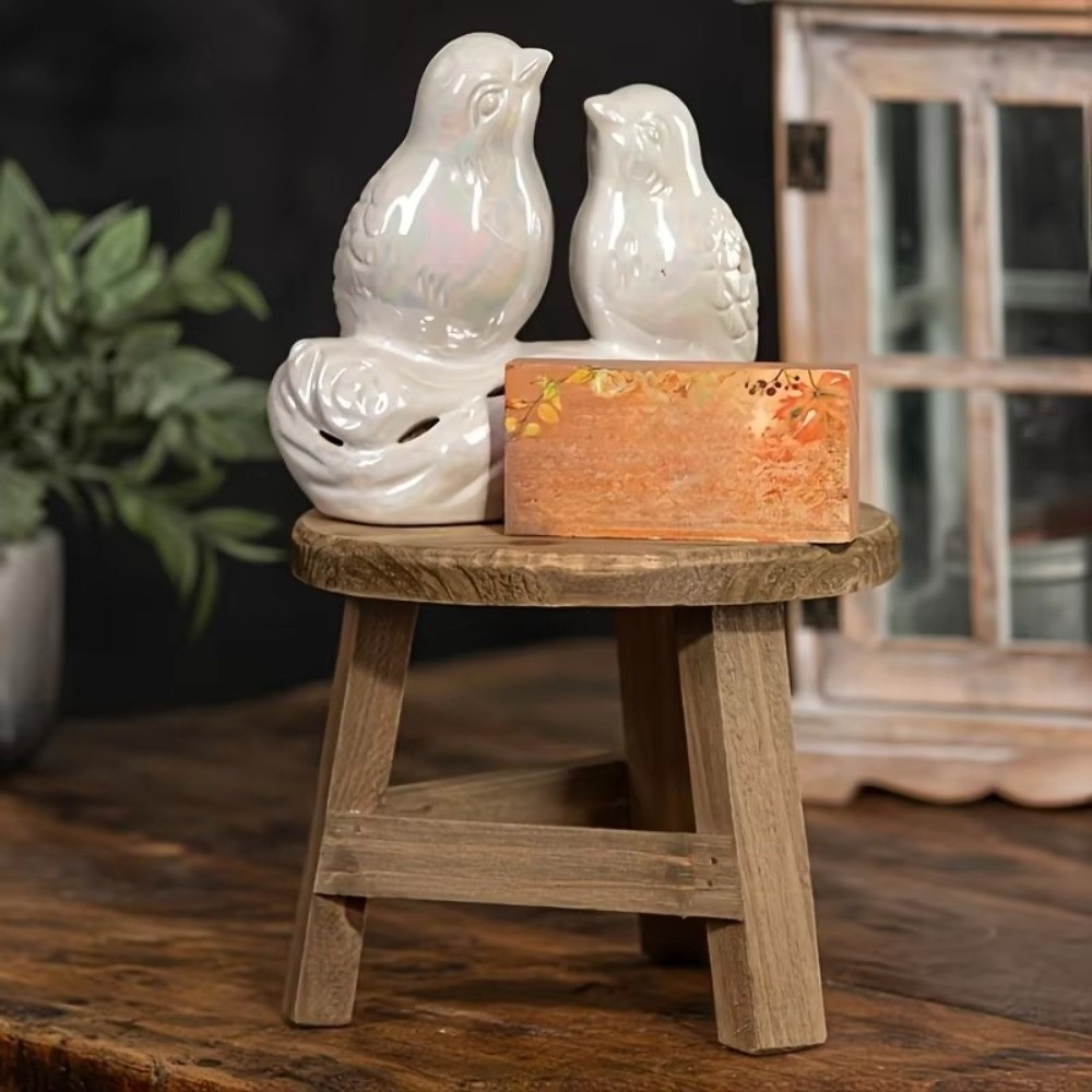 Mini Wooden Stool Flower Displ - огляд і ціна Bonsai Garden Display Stands