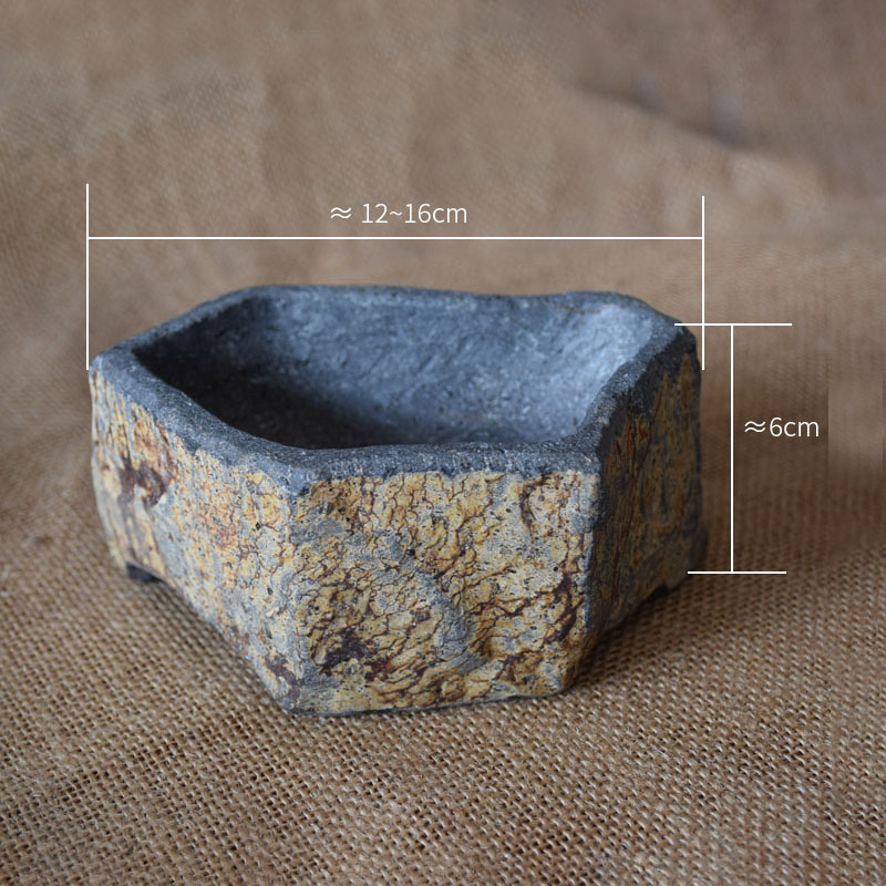 Basalt Natural Stone Flower Po - огляд і ціна Bonsai Garden Chinese Garden