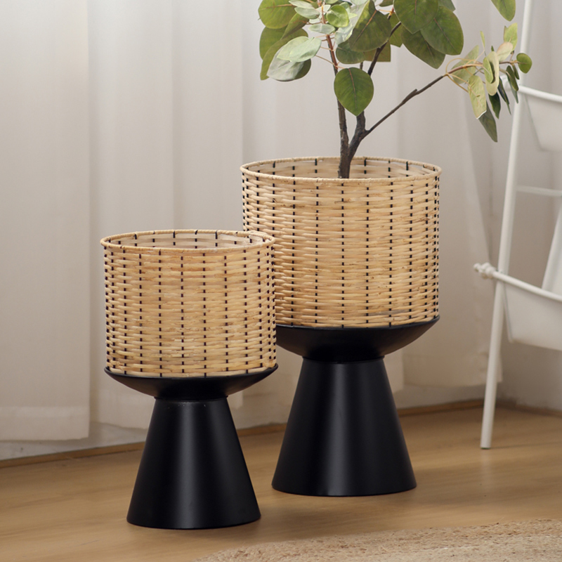 Rattan Weave Flower Pot Modern - огляд і ціна Bonsai Garden Display Stands