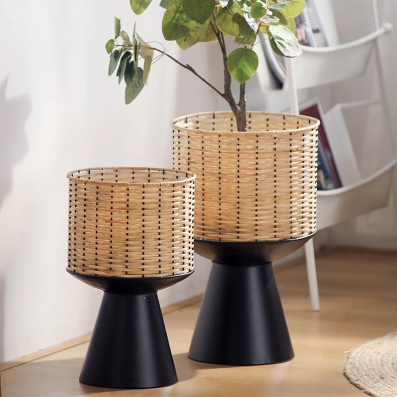 Rattan Weave Flower Pot Modern - огляд і ціна Bonsai Garden Display Stands
