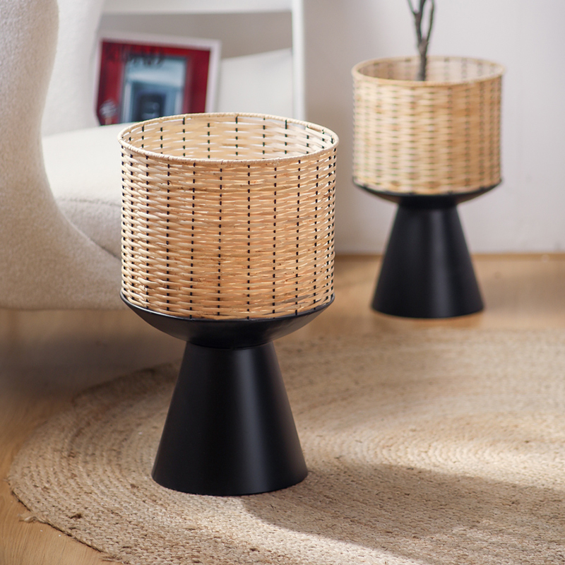 Rattan Weave Flower Pot Modern - огляд і ціна Bonsai Garden Display Stands