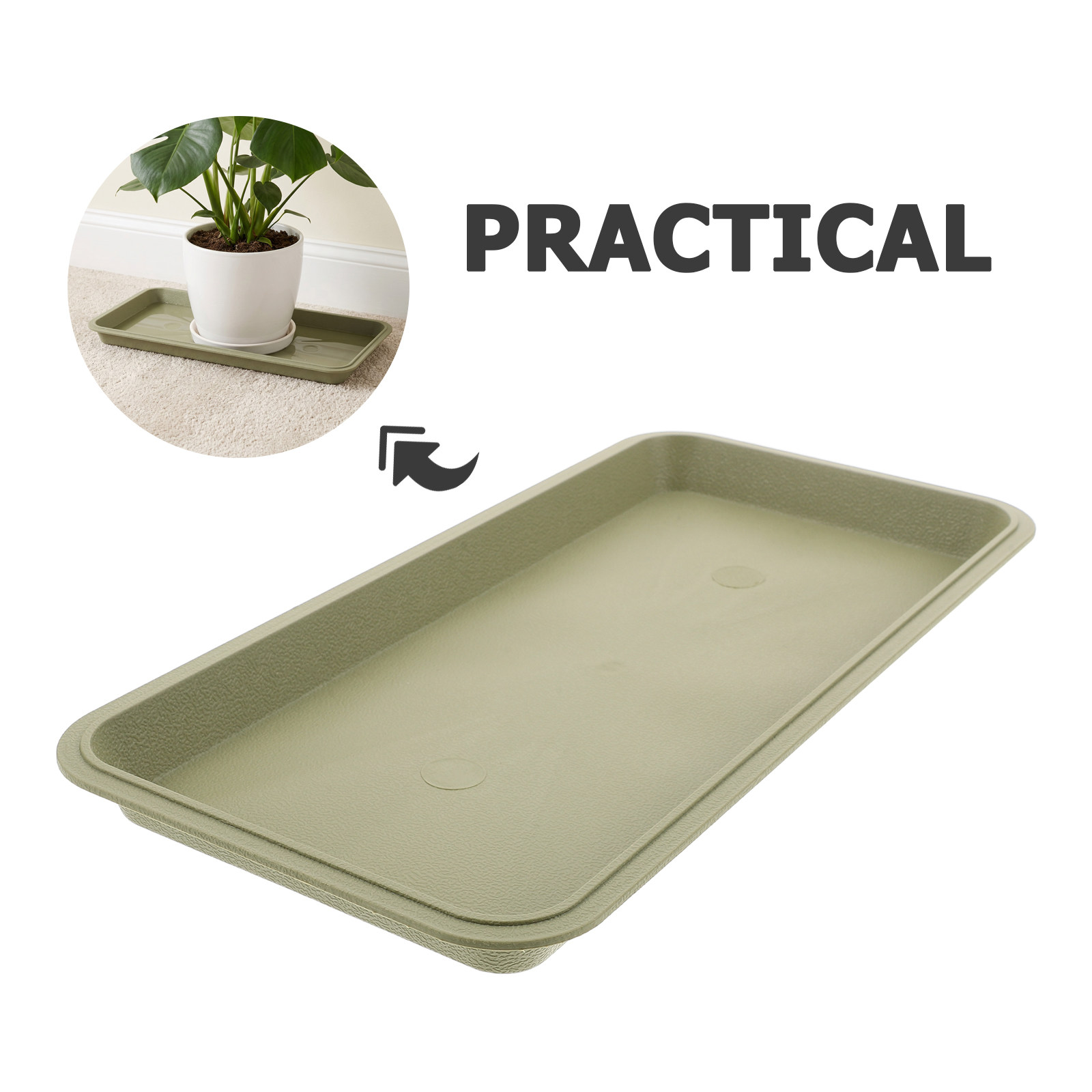 29.5x14.5cm Rectangular Plant  - огляд і ціна Drip Tray Saucer