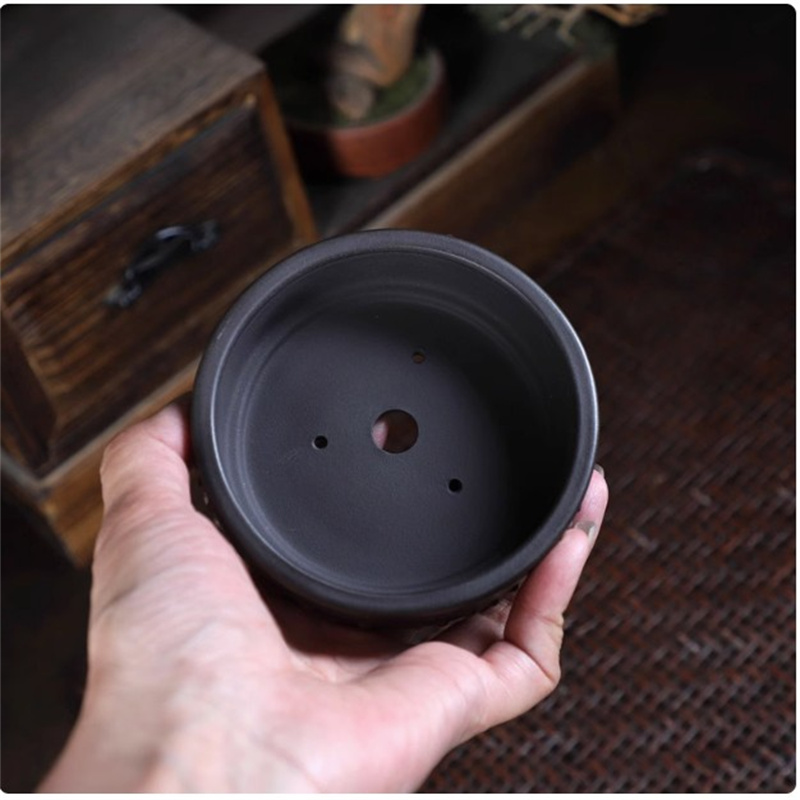 Ceramic Round Bonsai Pot, Drum - огляд і ціна Bonsai Garden Chinese Garden