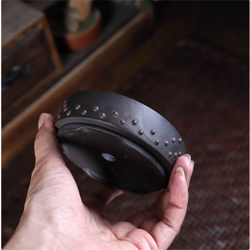 Ceramic Round Bonsai Pot, Drum - огляд і ціна Bonsai Garden Chinese Garden