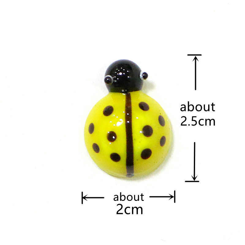 Mini Glass Beetle Ladybug Figu - огляд і ціна Bonsai Garden Chinese Garden