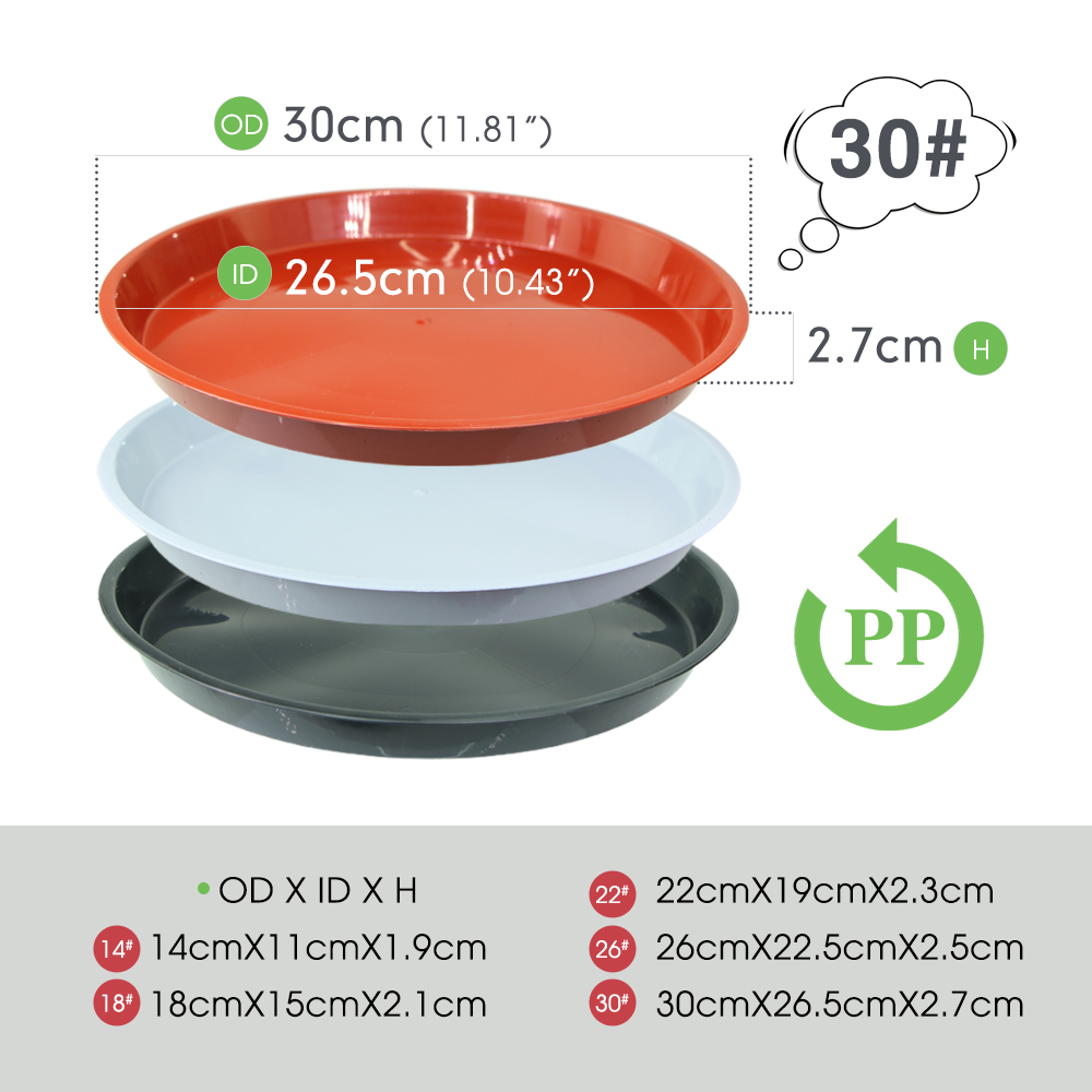 3-5PC Durable Plastic Plant Sa - огляд і ціна Drip Tray Saucer