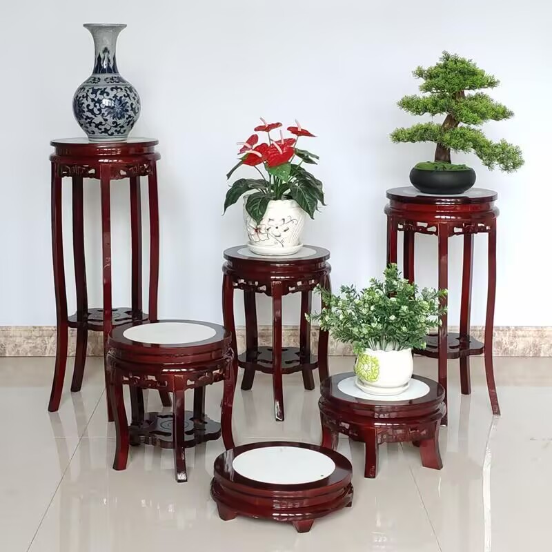 Ebony Wood Round Table Crafts  - огляд і ціна Bonsai Garden Display Stands