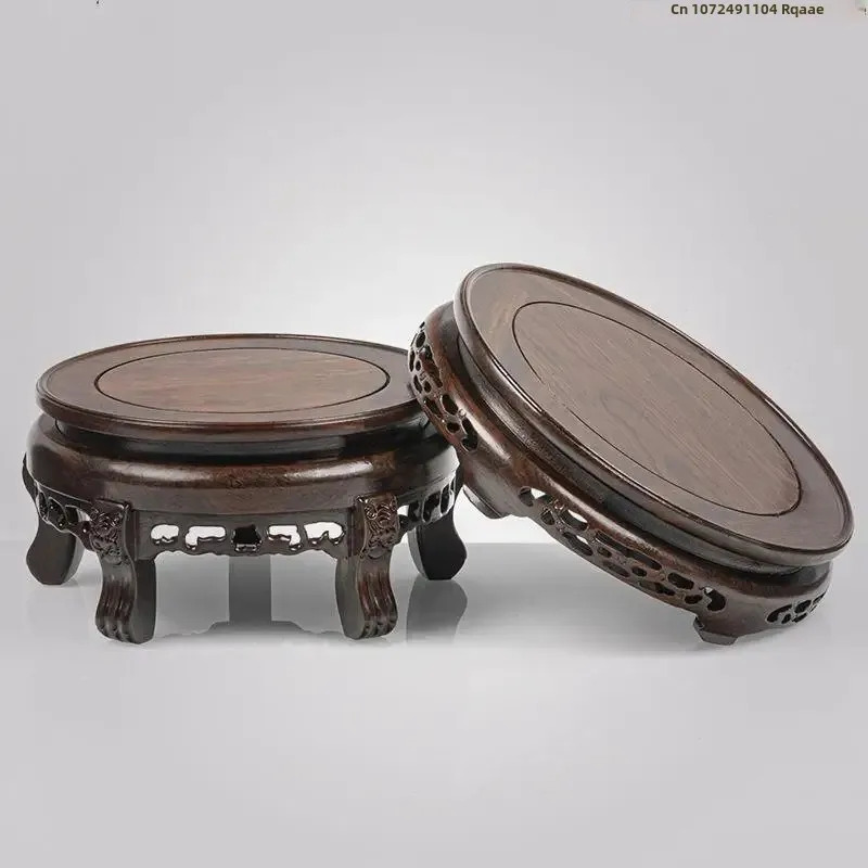 Ebony Wood Round Table Crafts  - огляд і ціна Bonsai Garden Display Stands