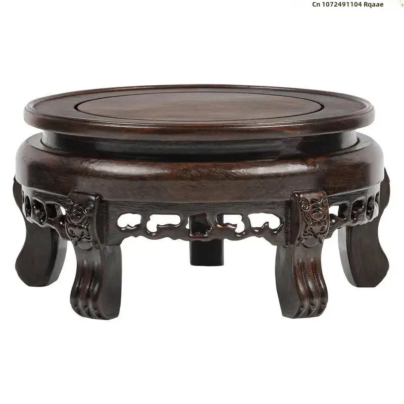 Ebony Wood Round Table Crafts  - огляд і ціна Bonsai Garden Display Stands