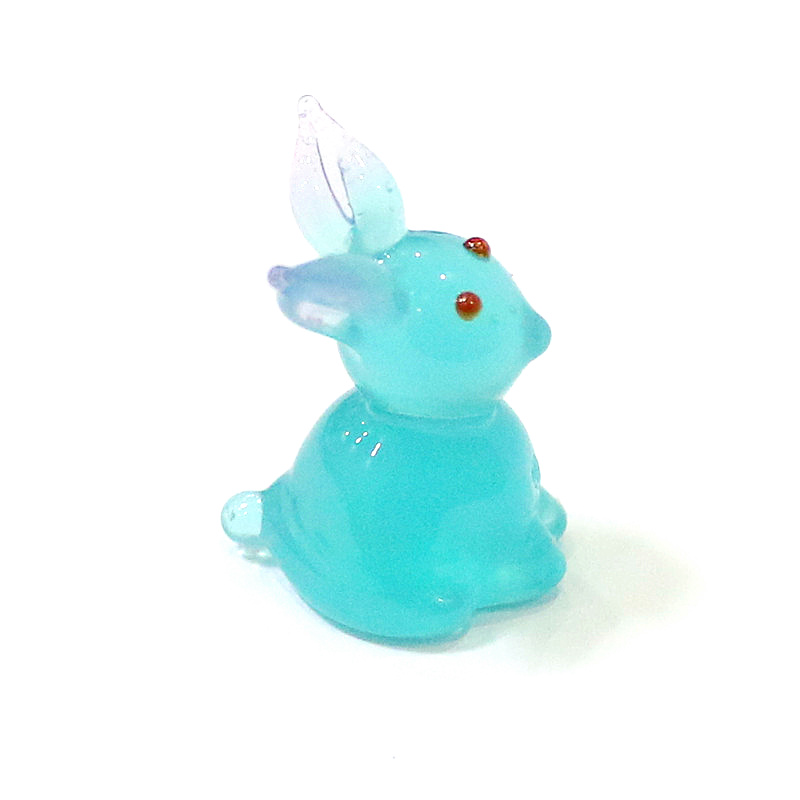 2pcs Mini Glass Bunny Figurine - огляд і ціна Bonsai Garden Chinese Garden