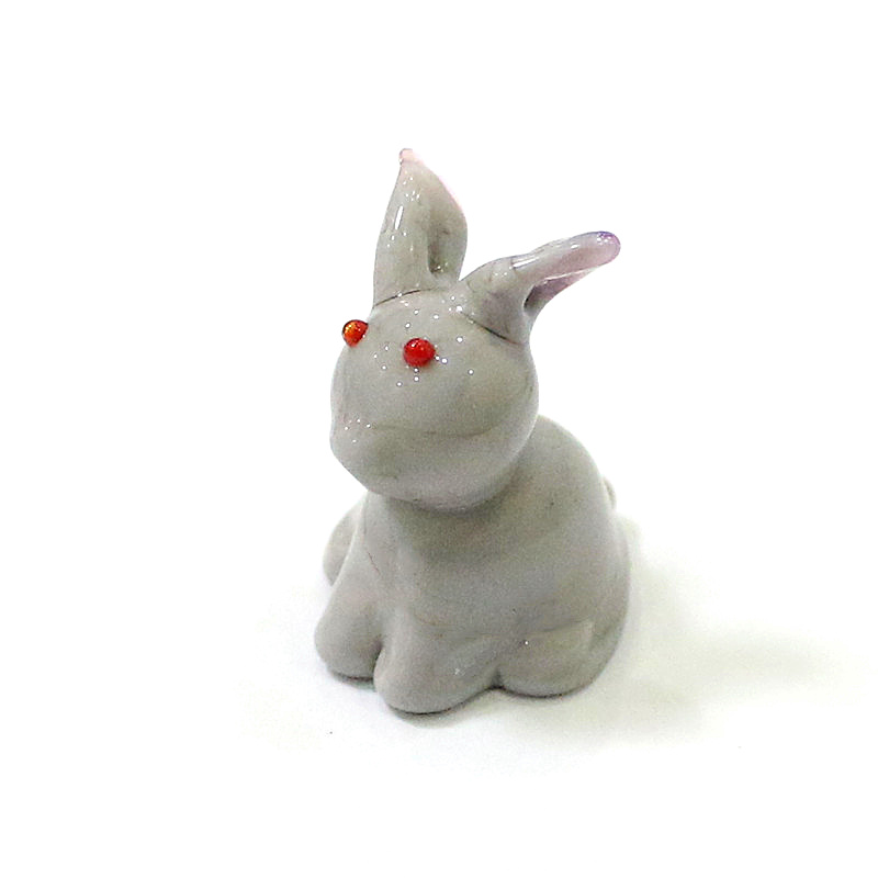 2pcs Mini Glass Bunny Figurine - огляд і ціна Bonsai Garden Chinese Garden