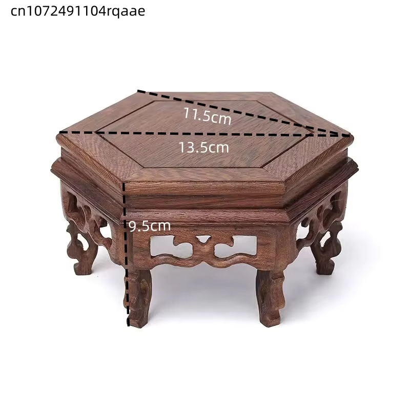 Wooden Hexagonal Plant Stand F - огляд і ціна Bonsai Garden Display Stands
