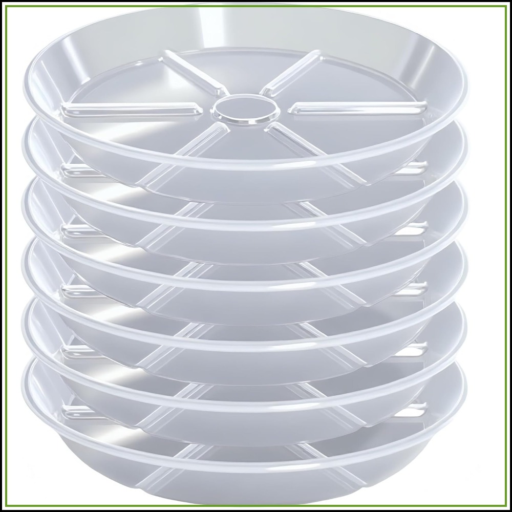 6-Pack Clear Plant Saucers, 6  - огляд і ціна Drip Tray Saucer