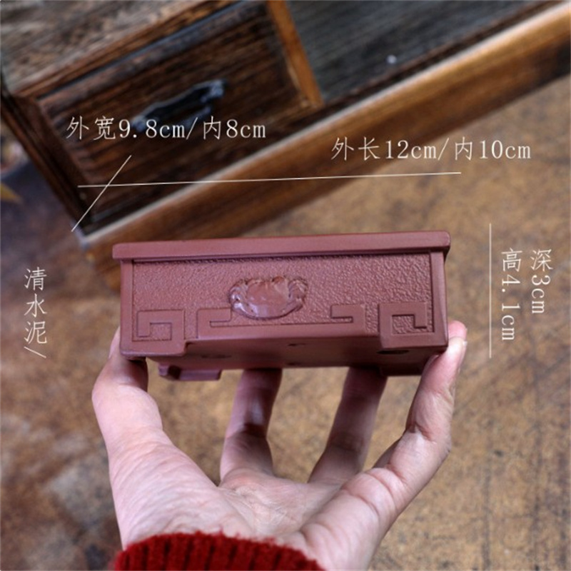 Ceramic Crab‌ Carved Rectangle - огляд і ціна Bonsai Garden Chinese Garden
