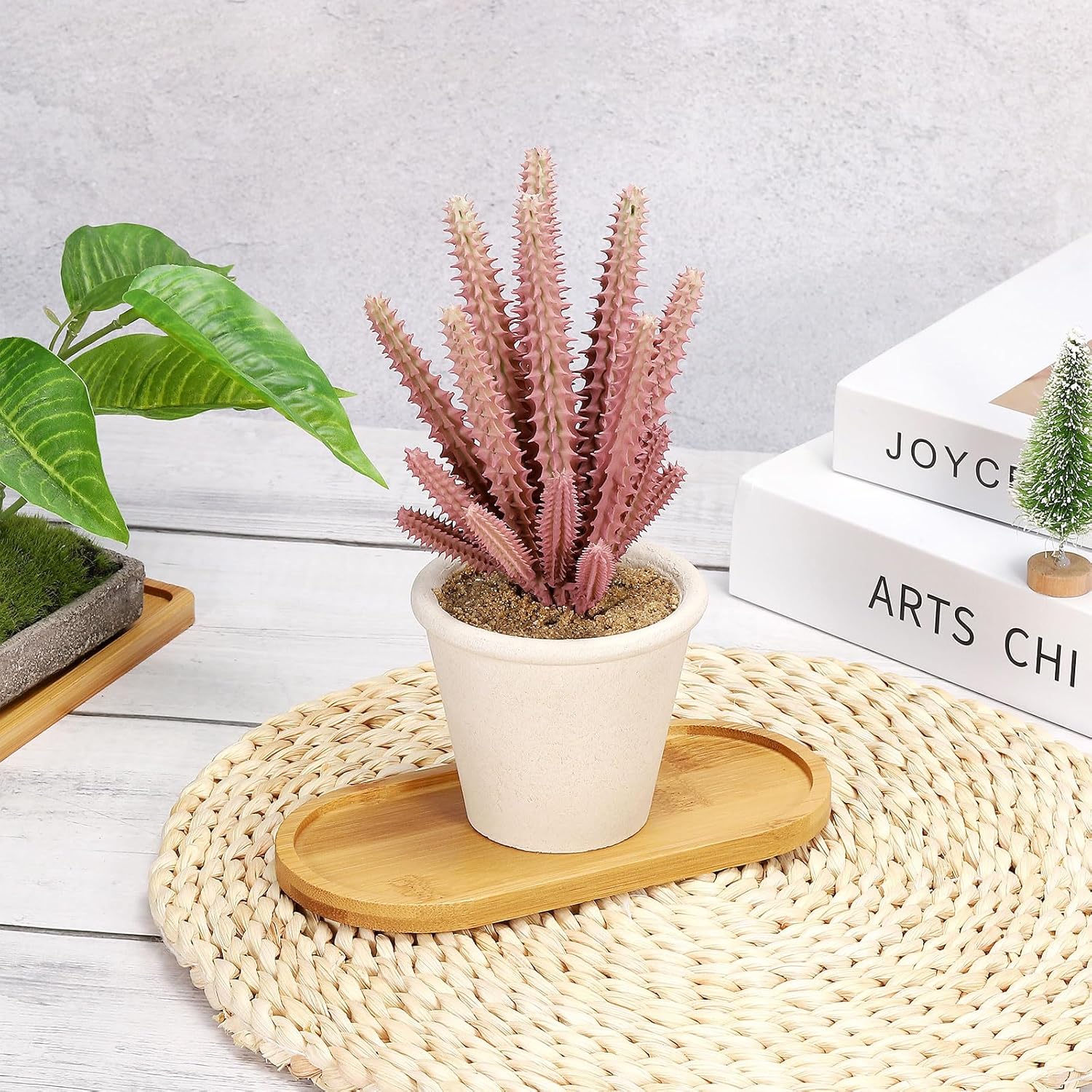 4pcs Bamboo Plant Saucer Oval  - огляд і ціна Drip Tray Saucer