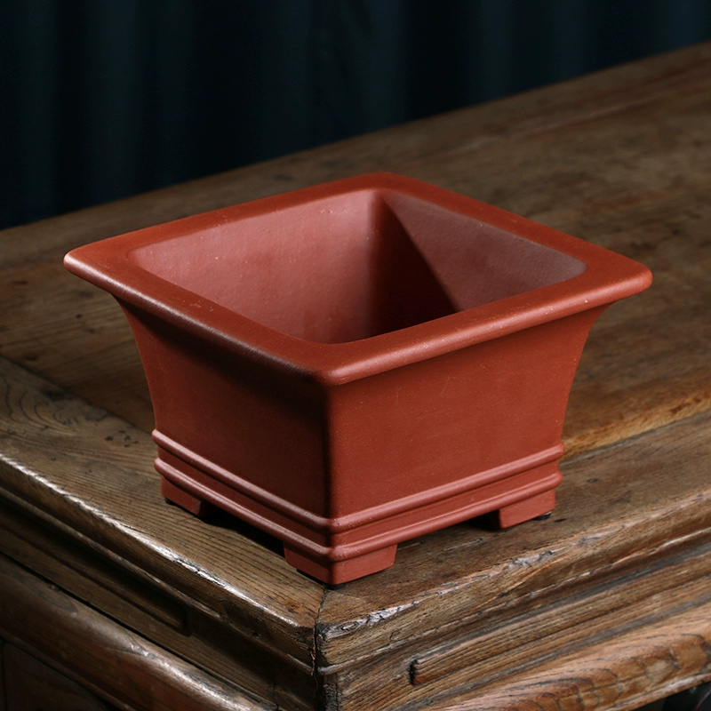 Pruple Sand Square Bonsai Pot, - огляд і ціна Bonsai Garden Chinese Garden