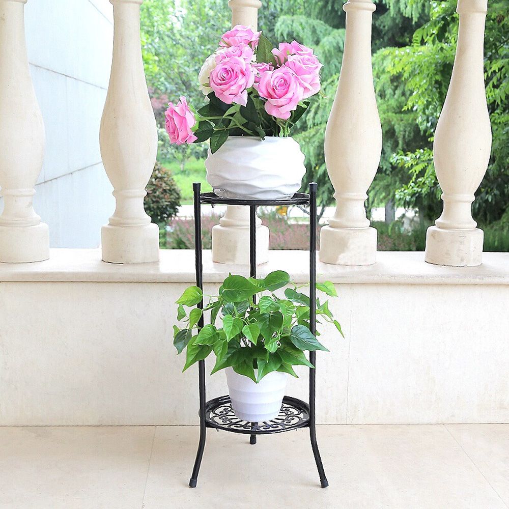 2 Tier Elegant Planter Display - огляд і ціна Bonsai Garden Display Stands