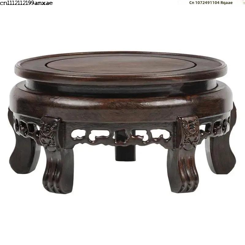 Ebony Wood Round Table Crafts  - огляд і ціна Bonsai Garden Display Stands